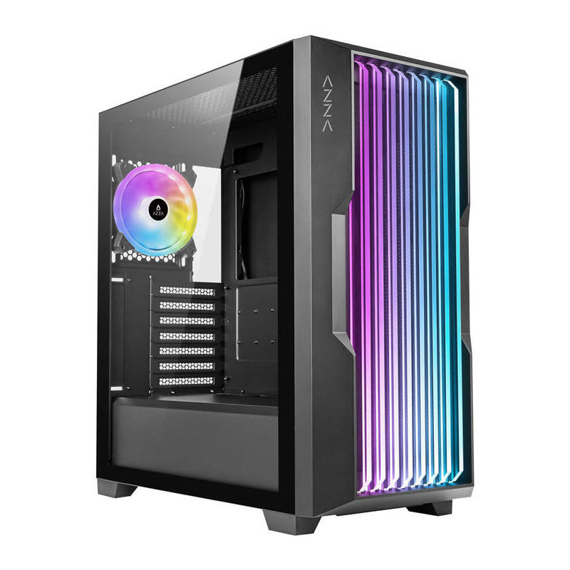 Azza Guardian 520bg Gaming Miditower Black Rgb Glassgitter Retail