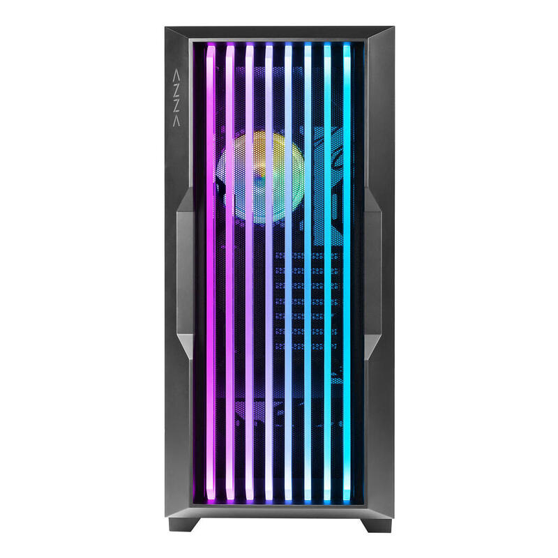 Azza Guardian 520bg Gaming Miditower Black Rgb Glassgitter Retail