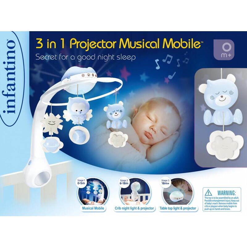 B-Kids Infantino Musical Carousel Blue