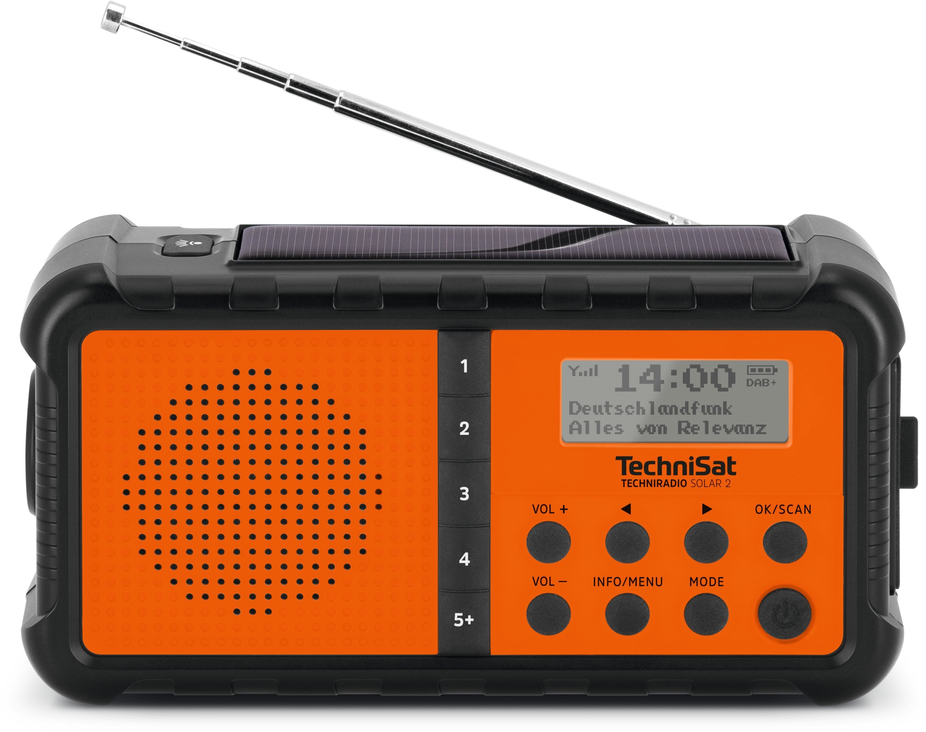 Technisat Techniradio Solar 2 Schwarz/Orange