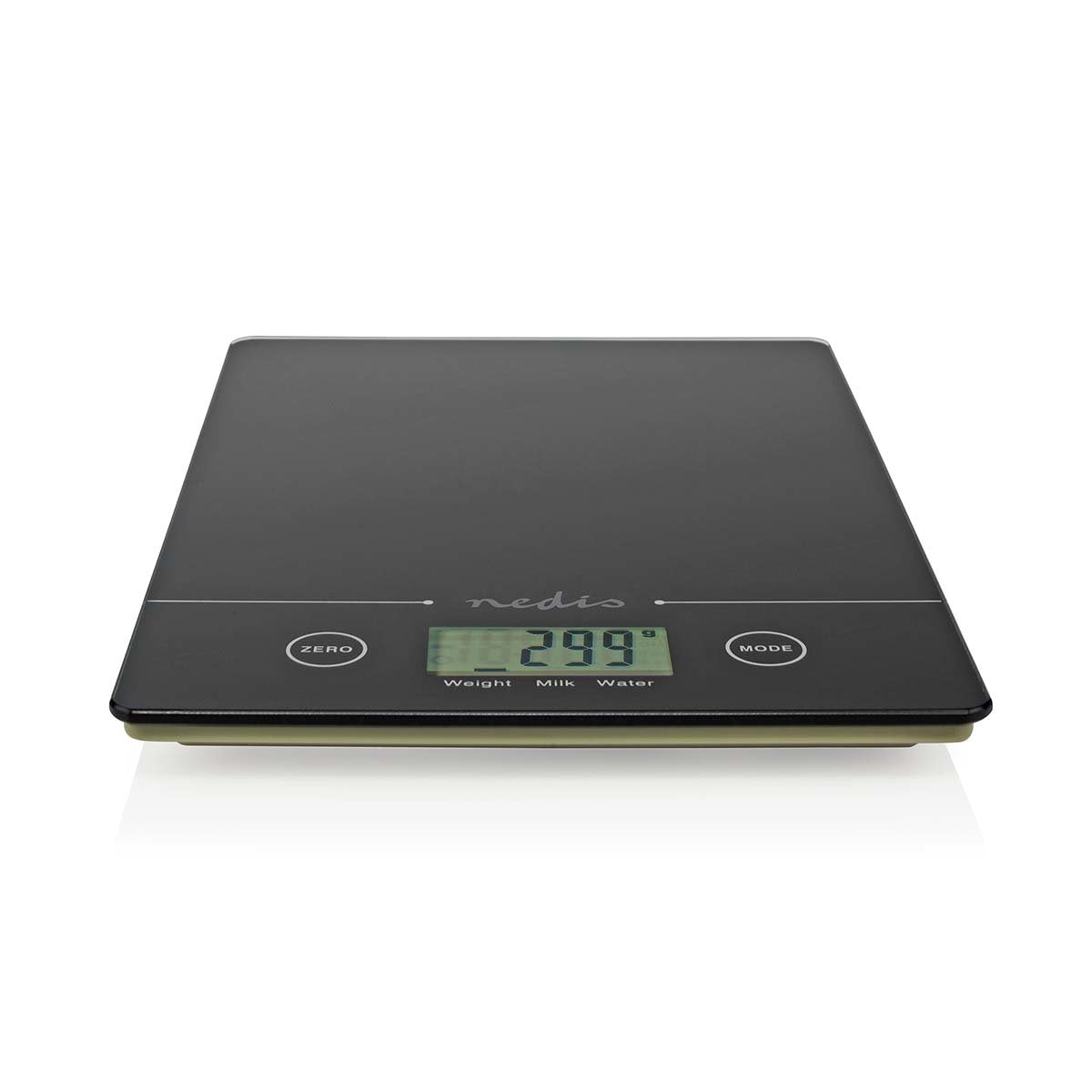 Nedis Bascula De Cocina Digital Cristal 3mm / Plastico Negro