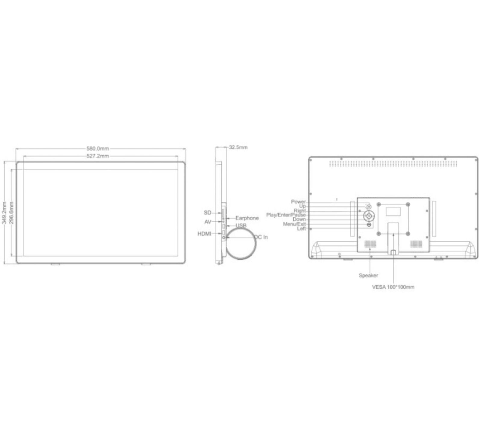 Marco Digital Braun Digiframe 240 Business Line 60,96cm (24,0 )
