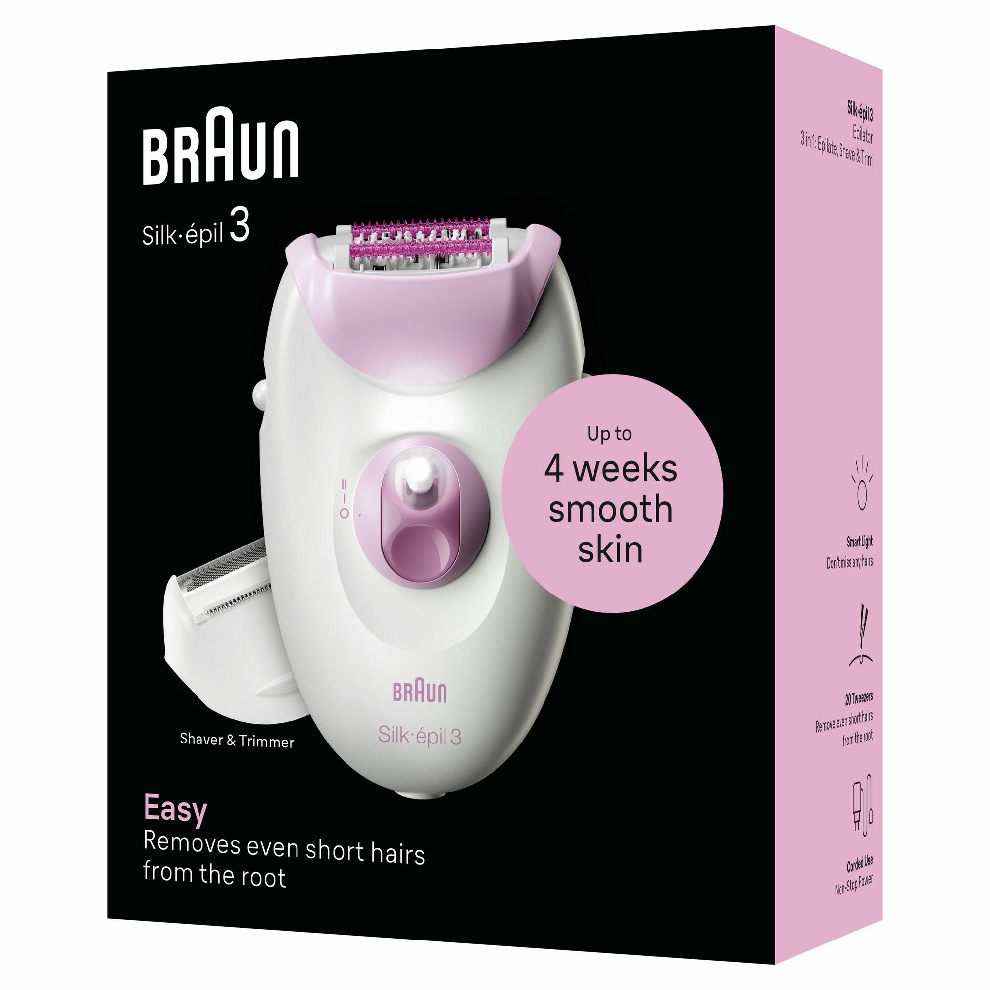 Braun 7500435224963, Depiladora Blanco/Lila