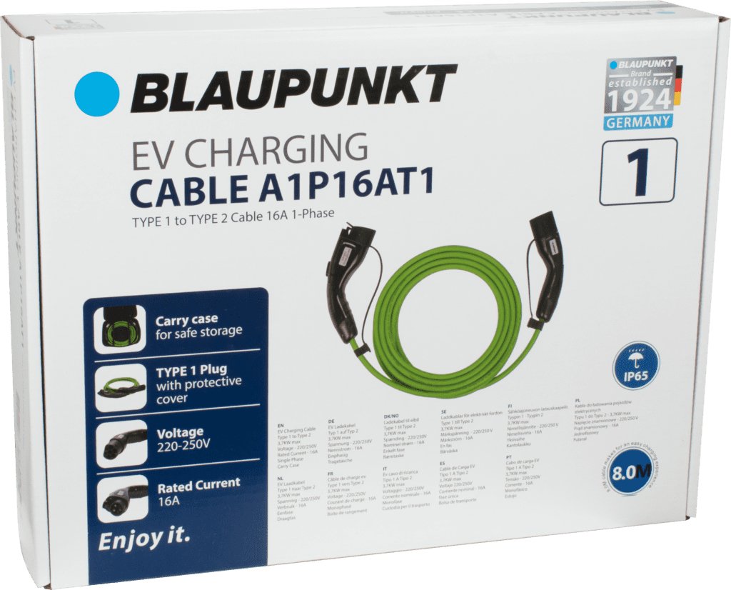 EAN 5714652000077 - Blaupunkt A1P16AT1 cable de carga para vehículo eléctrico Verde Tipo 1 1 5 m imagen 4