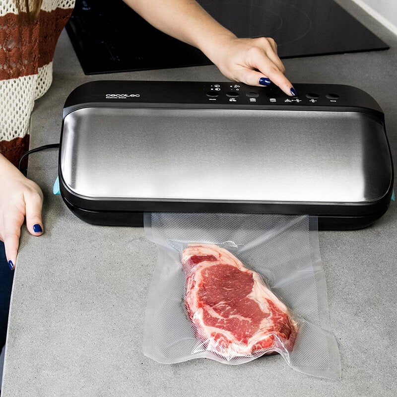 Cecotec 04070 Sellador Al Vacío 0,9 Mbar Negro, Gris