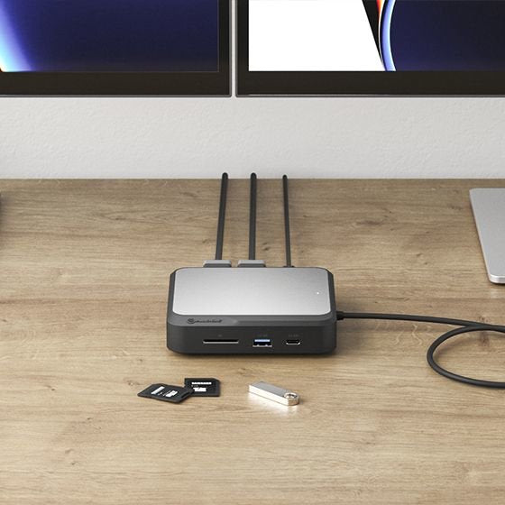 Dockingstation Universal Dual Displayport 4k