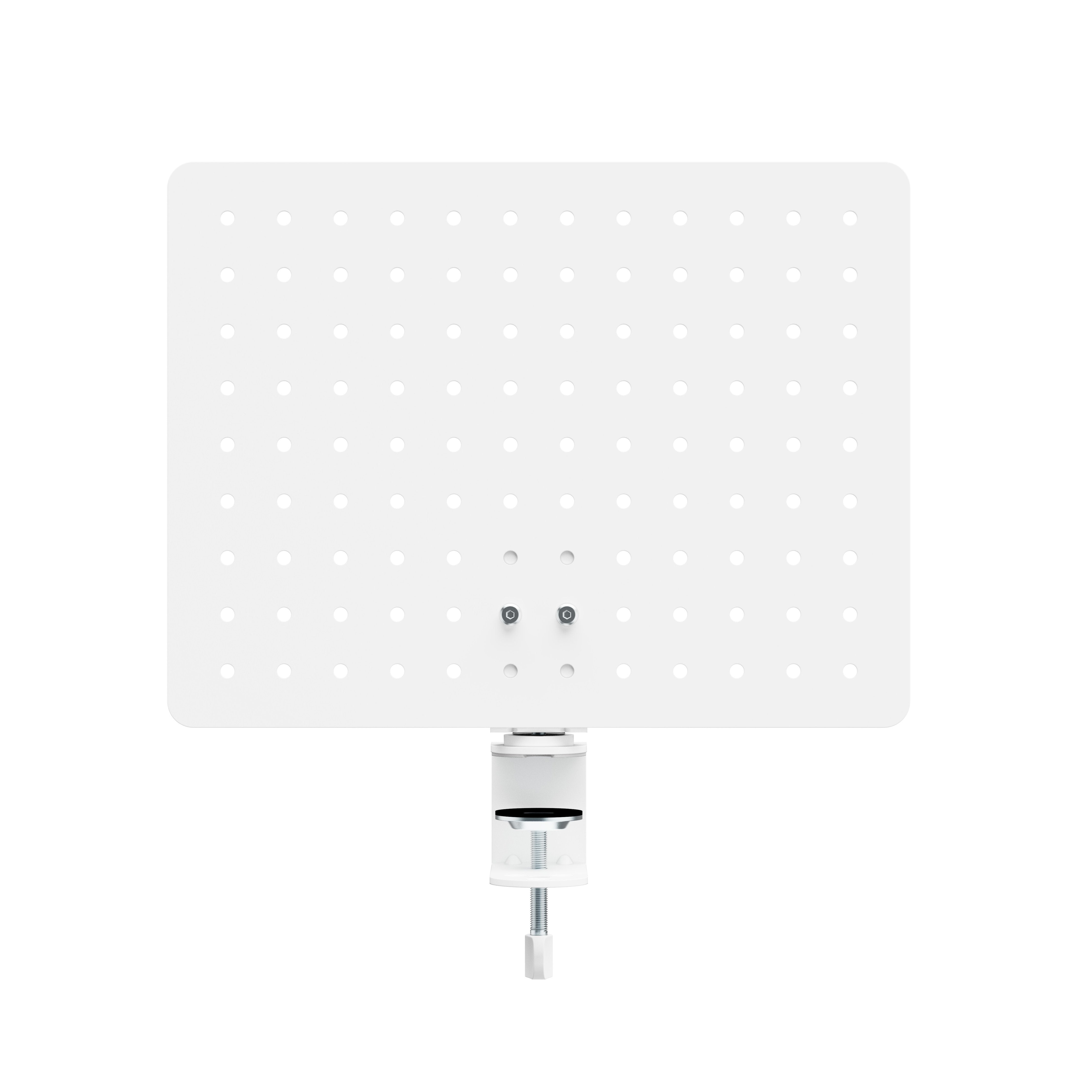 Organizador De Escritorio Activejet Apb-002w: Tablero Giratorio Perforado En Gris Y Blanco