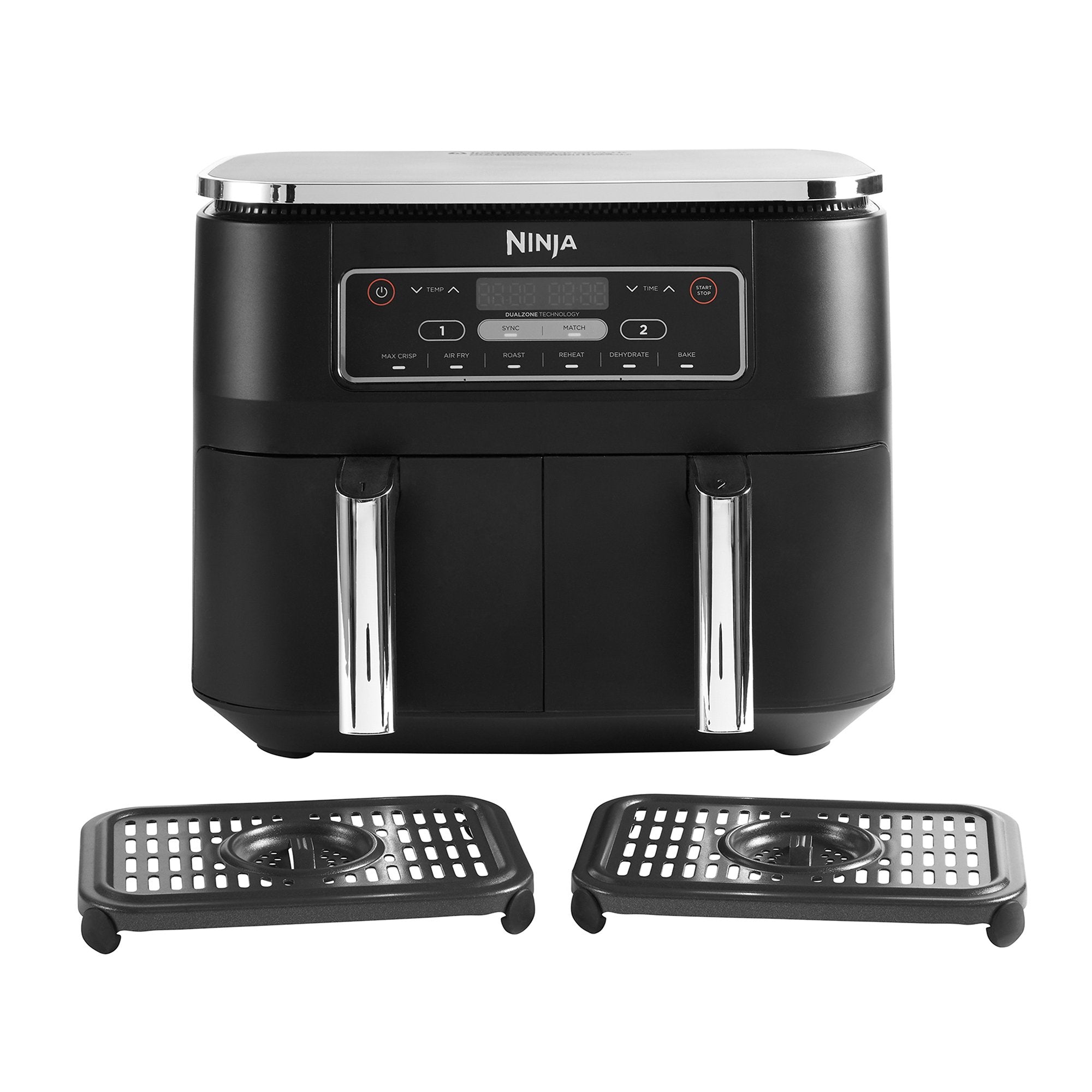 EAN 0622356239561 - Ninja AF300 Doble 7,6 L Independiente 2470 W Freidora de aire caliente Negro imagen 6