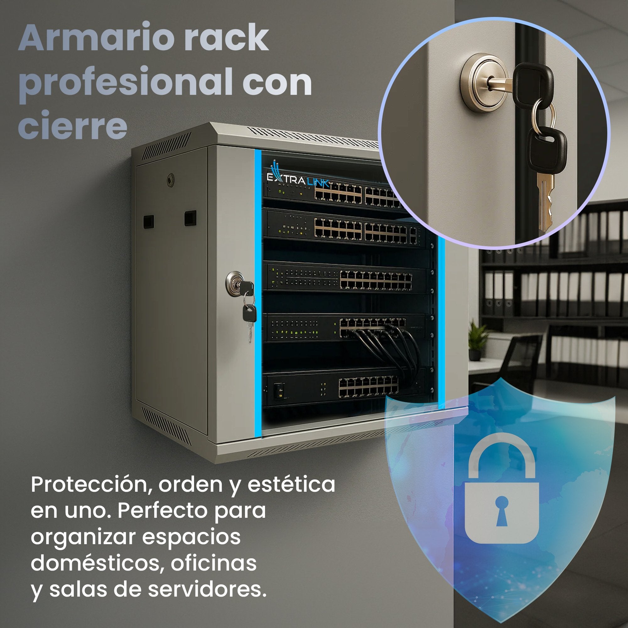 EAN 5902560368581 - Extralink EX.8581 armario rack Bastidor de pared imagen 8
