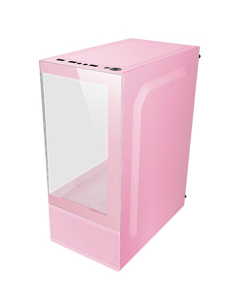 Caja Microatx Mc-Se Rosa Mars Gaming Int:2x3'5,3x2'5/1xusb3.0/2xusb2.0/ Audio In/Out/ Sistema De Gestión De Cableado Interno
