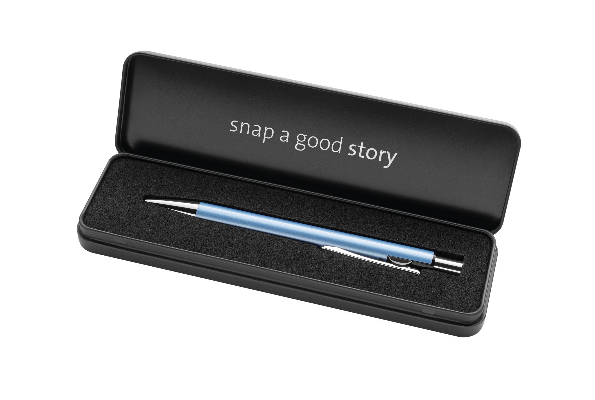 EAN 4012700821270 - Pelikan Kugelschreiber Snap Metalic K10 Frostblau im Etui Azul Bolígrafo de punta retráctil con pulsador imagen 8