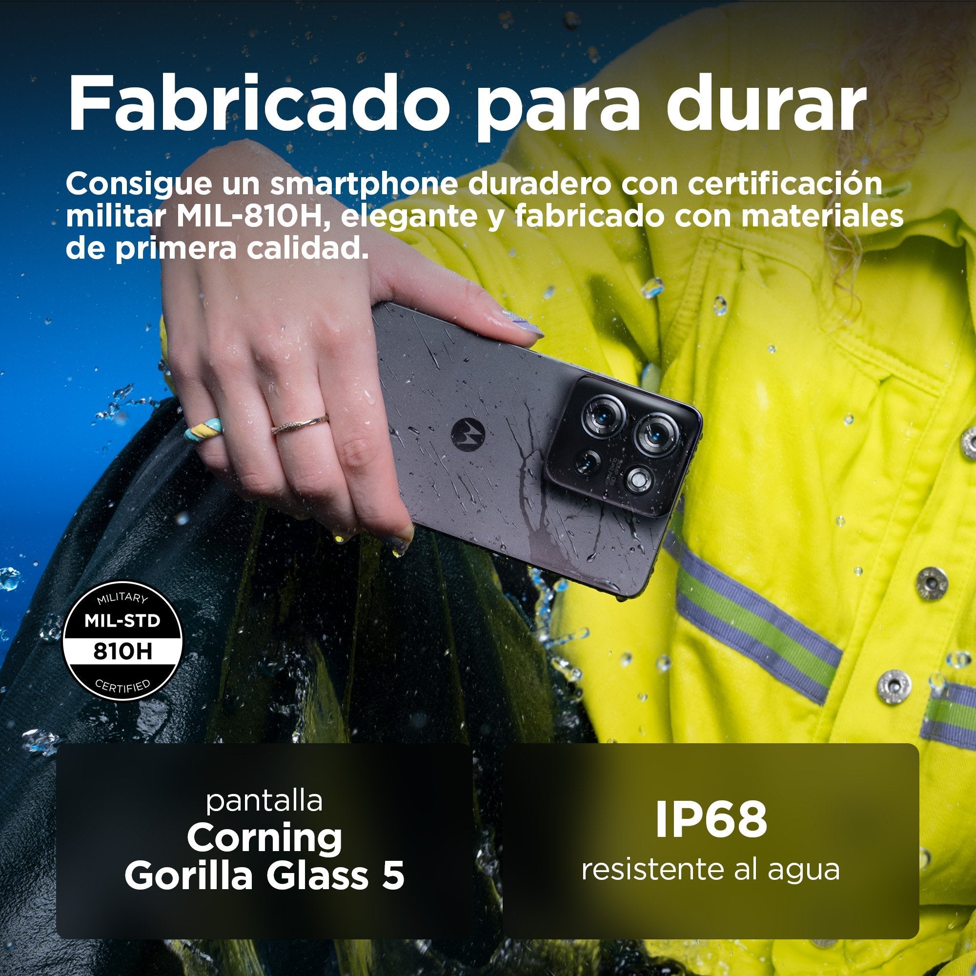 Smartphone Motorola Moto G75 5g (6.78") Sim Android 14 Usb Tipo C 8 Gb 256 Gb 5000 Mah Gris