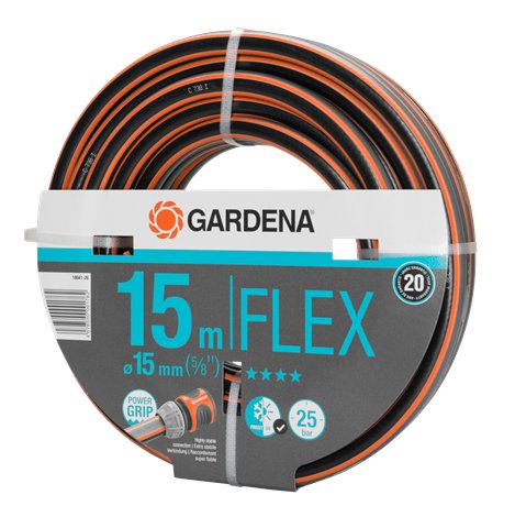Manguera De Riego Flex Ø15mm (5/8") Rollo 15m. Gardena