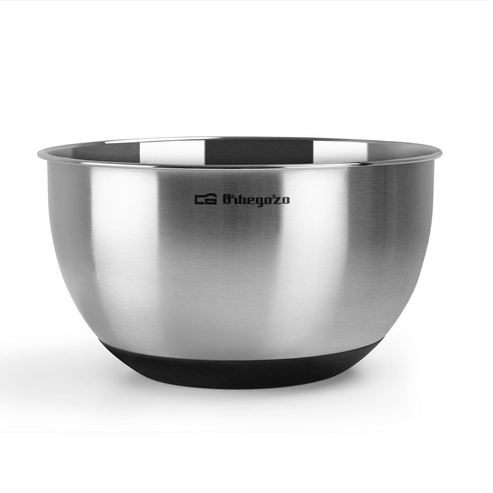 Orbegozo Boa 5000 Bol De Acero Inoxidable - Serie Boa - Duradero Y Seguro - Capacidad 5l - Base Antideslizante - Libre
