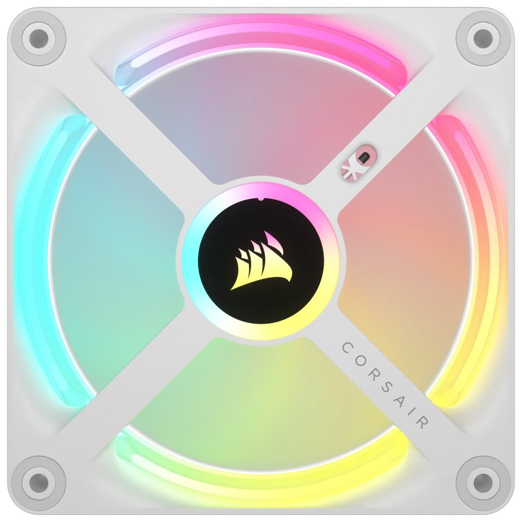 EAN 0840006697985 - Corsair iCUE LINK QX120 RGB Carcasa del ordenador Ventilador 12 cm Blanco 3 pieza(s) imagen 4