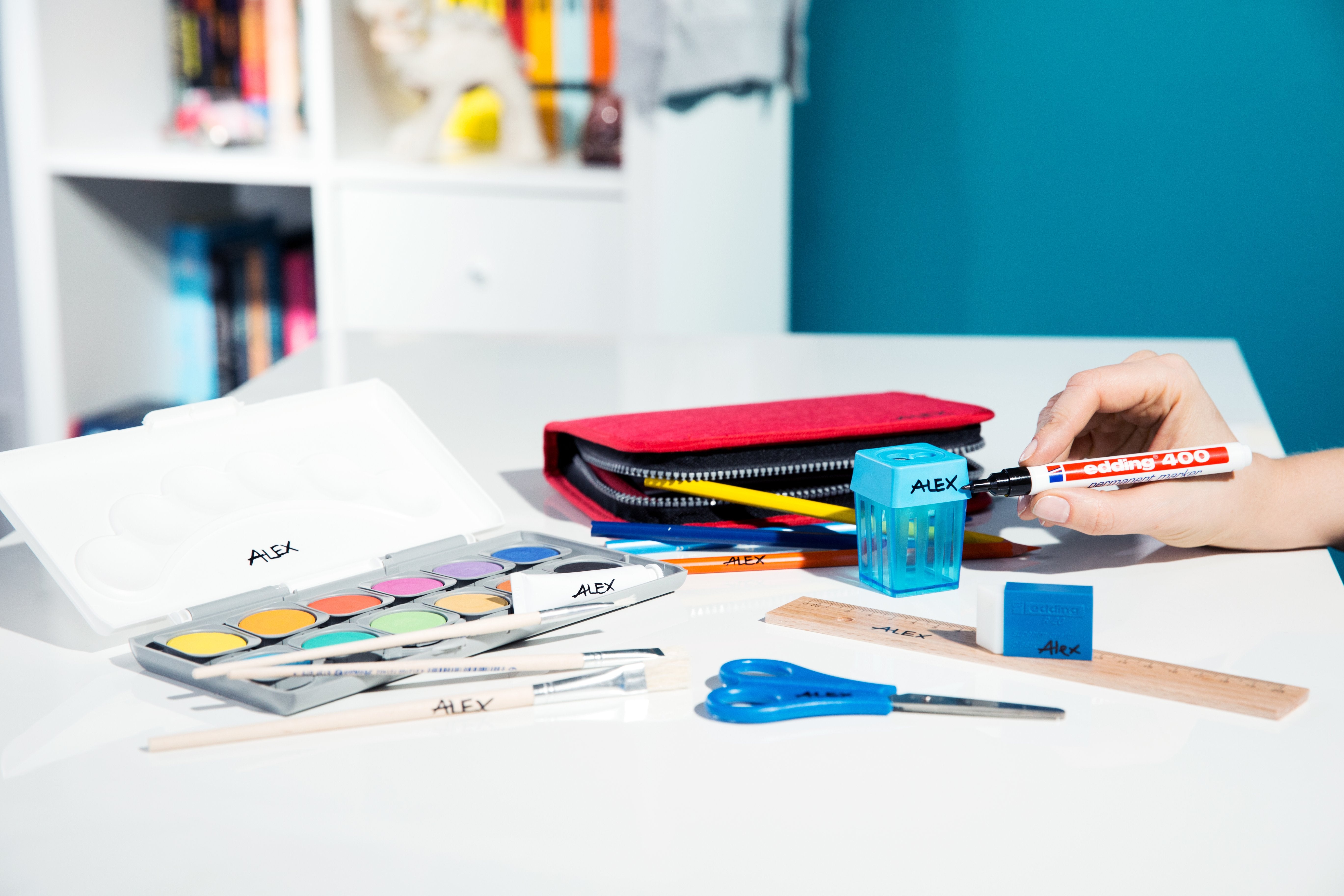 EAN 4004764315789 - Edding 400 marcador permanente Rojo 10 pieza(s) imagen 2