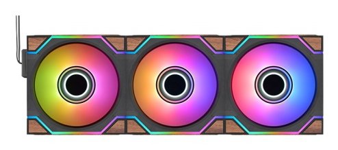 120mm Thermaltake Swafan 120 Ex Infinity Wood Edition 3pack Fan