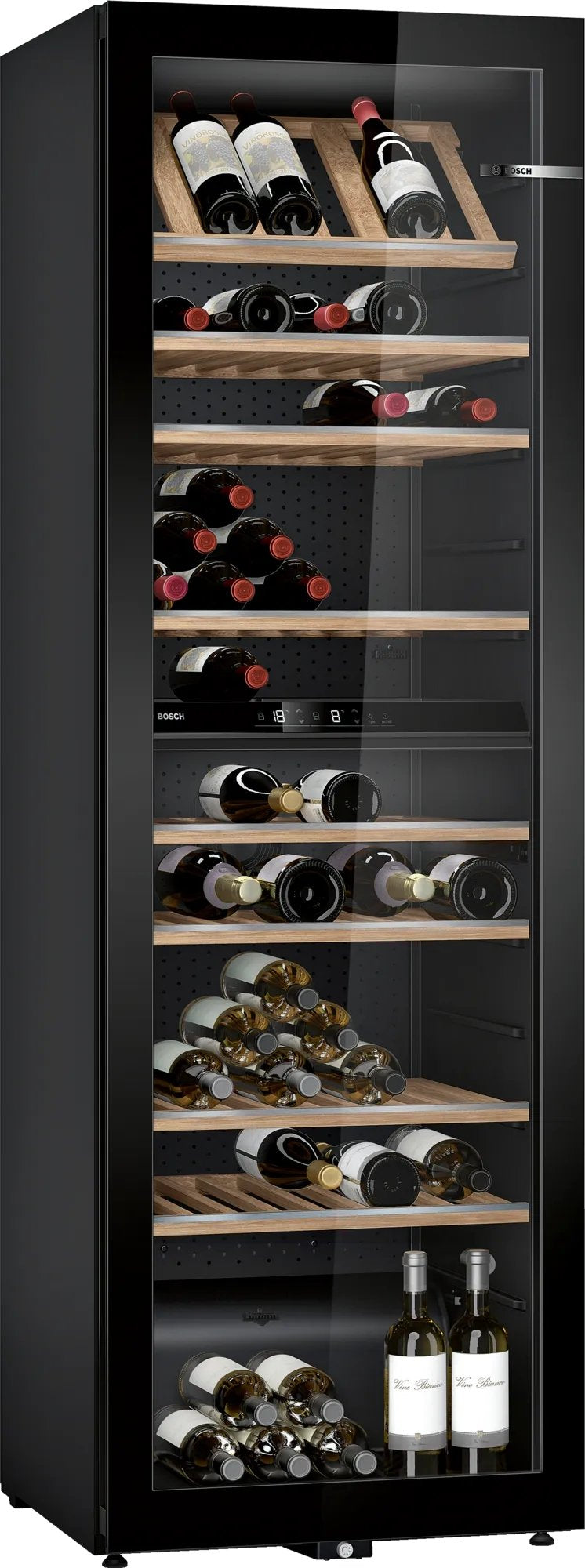 Vinoteca Bosch Hogar Serie Kwk36abga 6, Negra, 2 Zonas De Temperatura Kwk36abga
