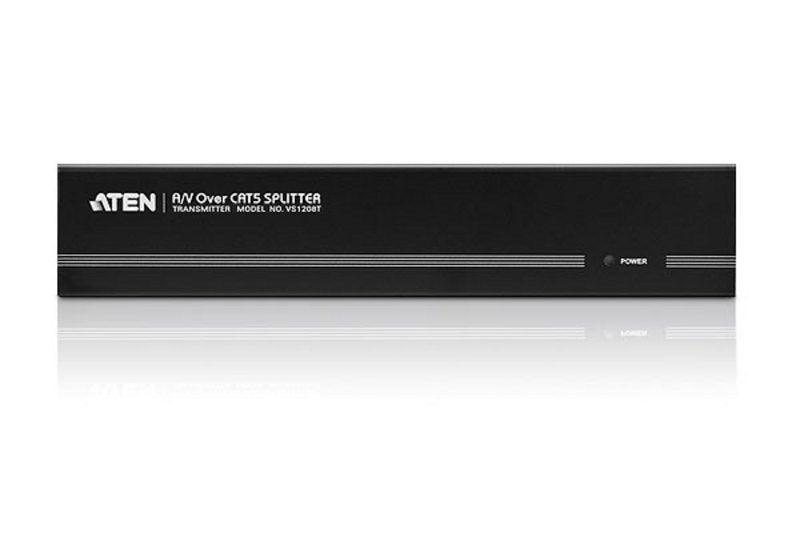 Aten Vga Splitter 8-Port Vga Cat5e/6 Audio/Video Splitter (V Repartidor Audiovisual Vga Sobre Cat. 5e/6 De 8 Puertos