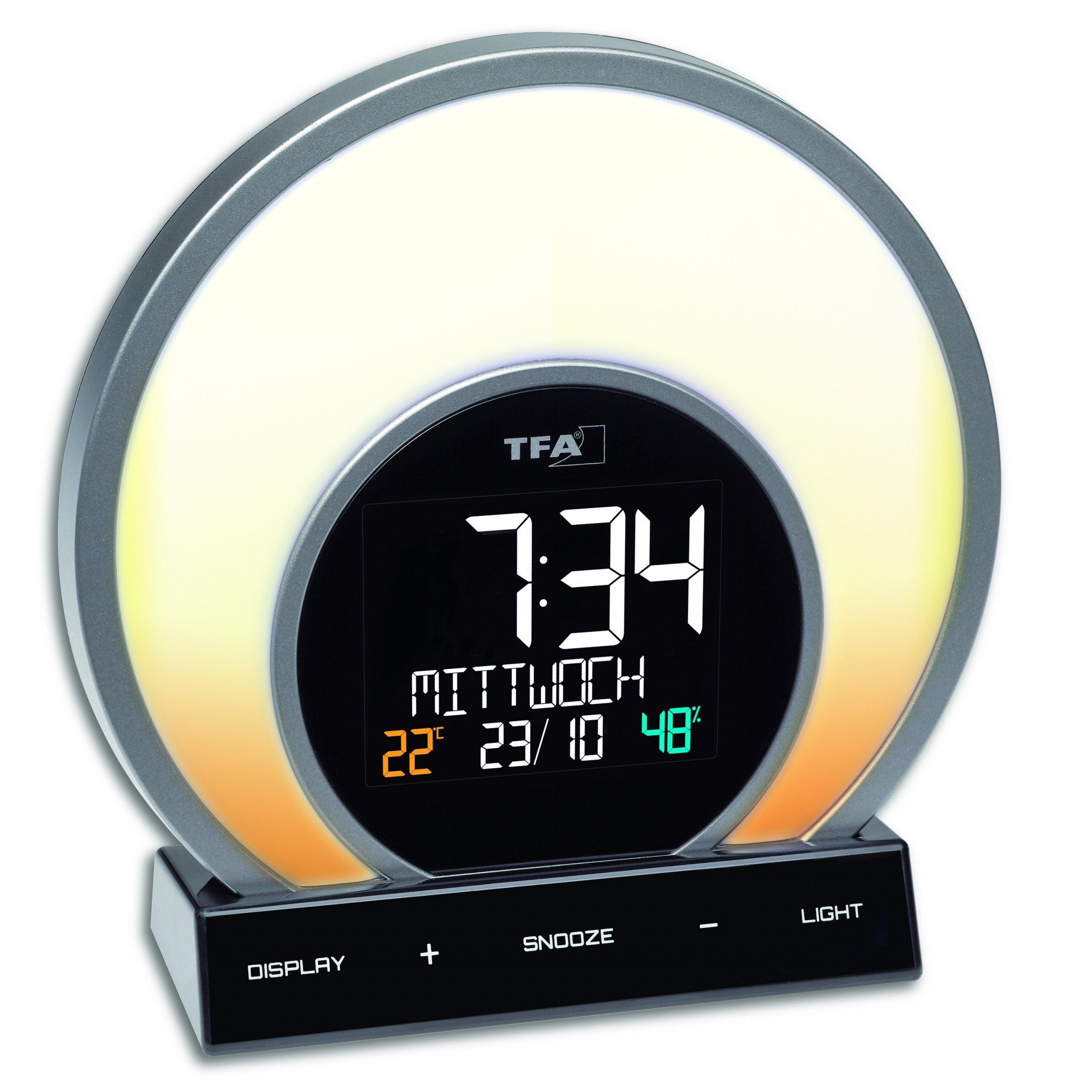 EAN 4009816034564 - TFA-Dostmann Soluna Reloj despertador analógico Negro, Transparente imagen 5