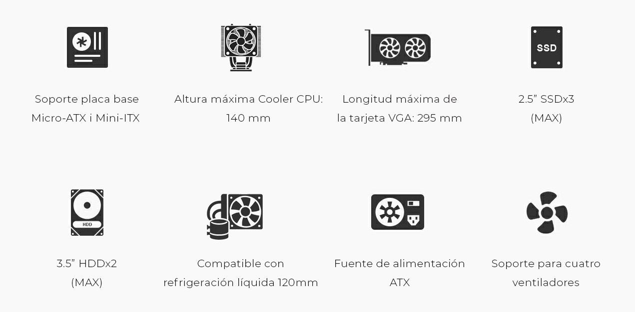 Coolbox Caja Matx M680 Usb-C 3.2 Gen1 Fte.Basic500 500w