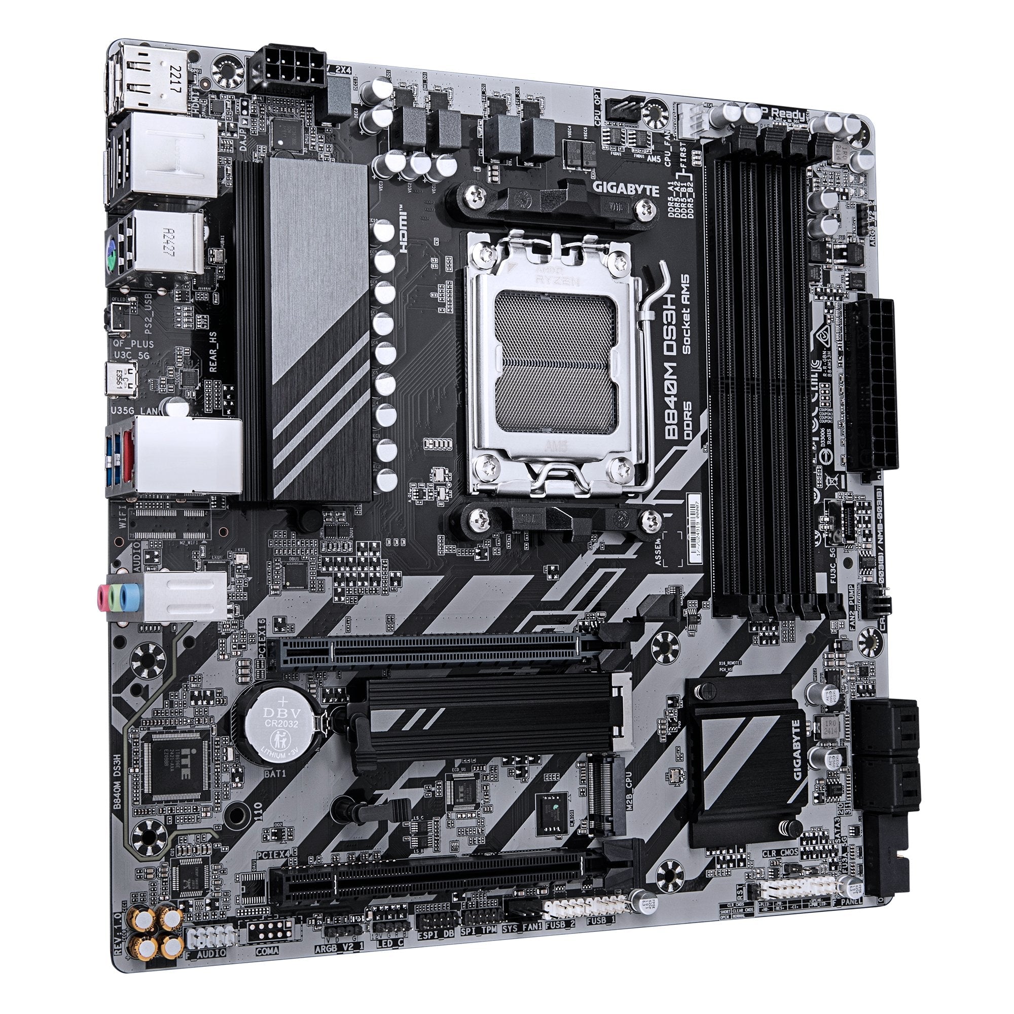 EAN 4719331868437 - GIGABYTE B840M DS3H placa base AMD B840 Zócalo AM5 micro ATX imagen 3