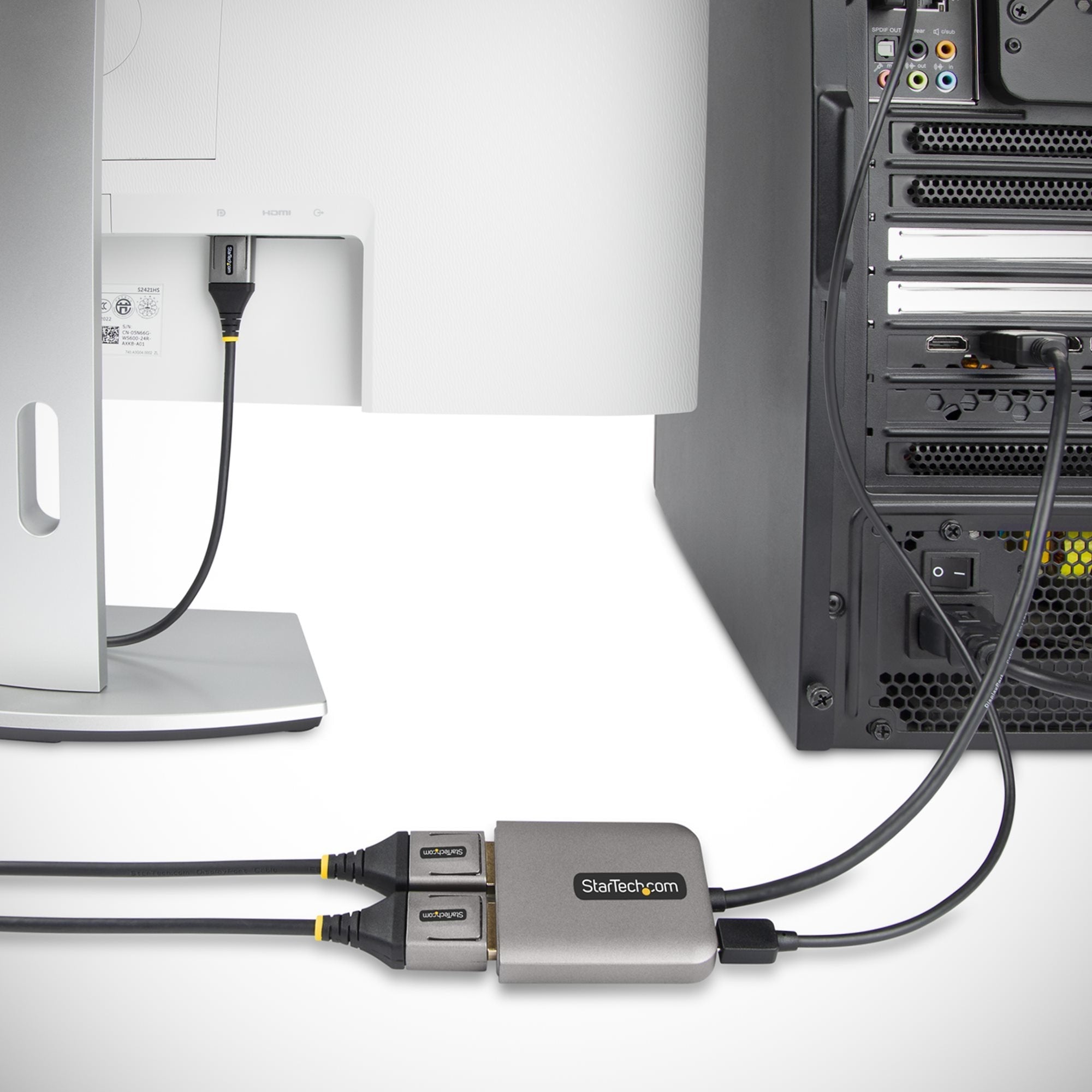 EAN 0065030884044 - StarTech.com MST14DP122DP adaptador de cable de vídeo 0,3 m 2 x DVI Gris imagen 8