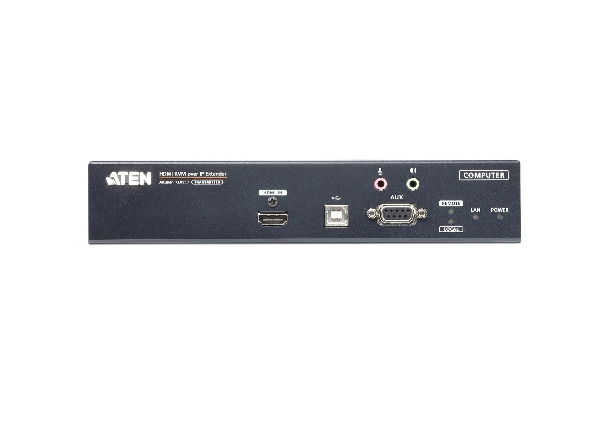 Usb 4k Hdmi Kvm Over Ip Transmitter With Local Console, Lan Redundancy (Sfp Slot), Rs-232 Control And Audio