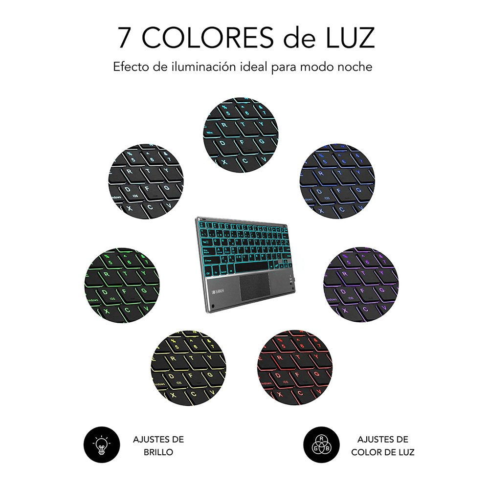 EAN 8436586741426 - SUBBLIM FUNDA + TECLADO TABLET IPAD PRO BLUETOOTH 11'' TOUCHPAD BLACK QWERTY Español Bluetooth/Micro-USB imagen 8