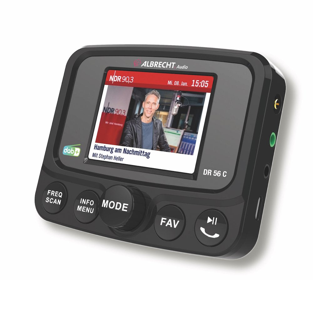Sintonizador De Radio De Coche Albrecht Dr 56c Dab + Con Pantalla A Color