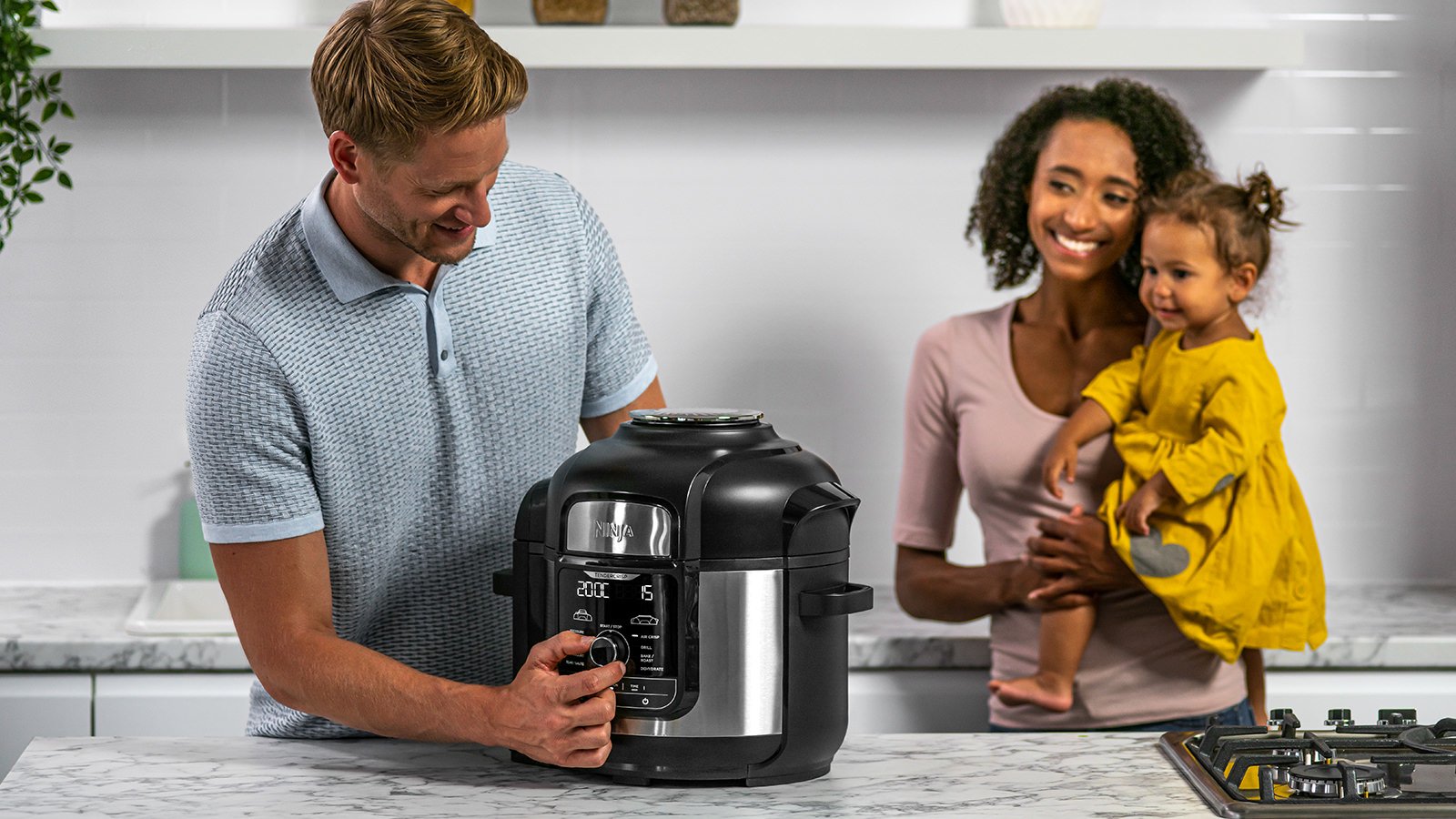 Ninja Op500eu Foodi Max Multi-Cooker Olla A Presión, Negro Y Plateado