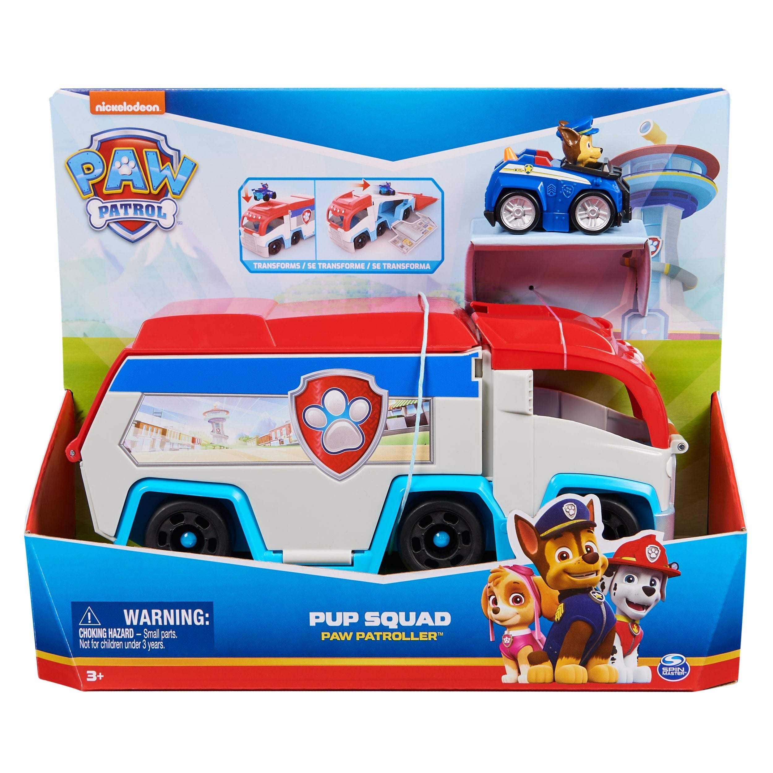Spin Master Paw Patrol - Patrullero Del Escuadrón De Cachorros Con Coche De Juguete Chase 6071544