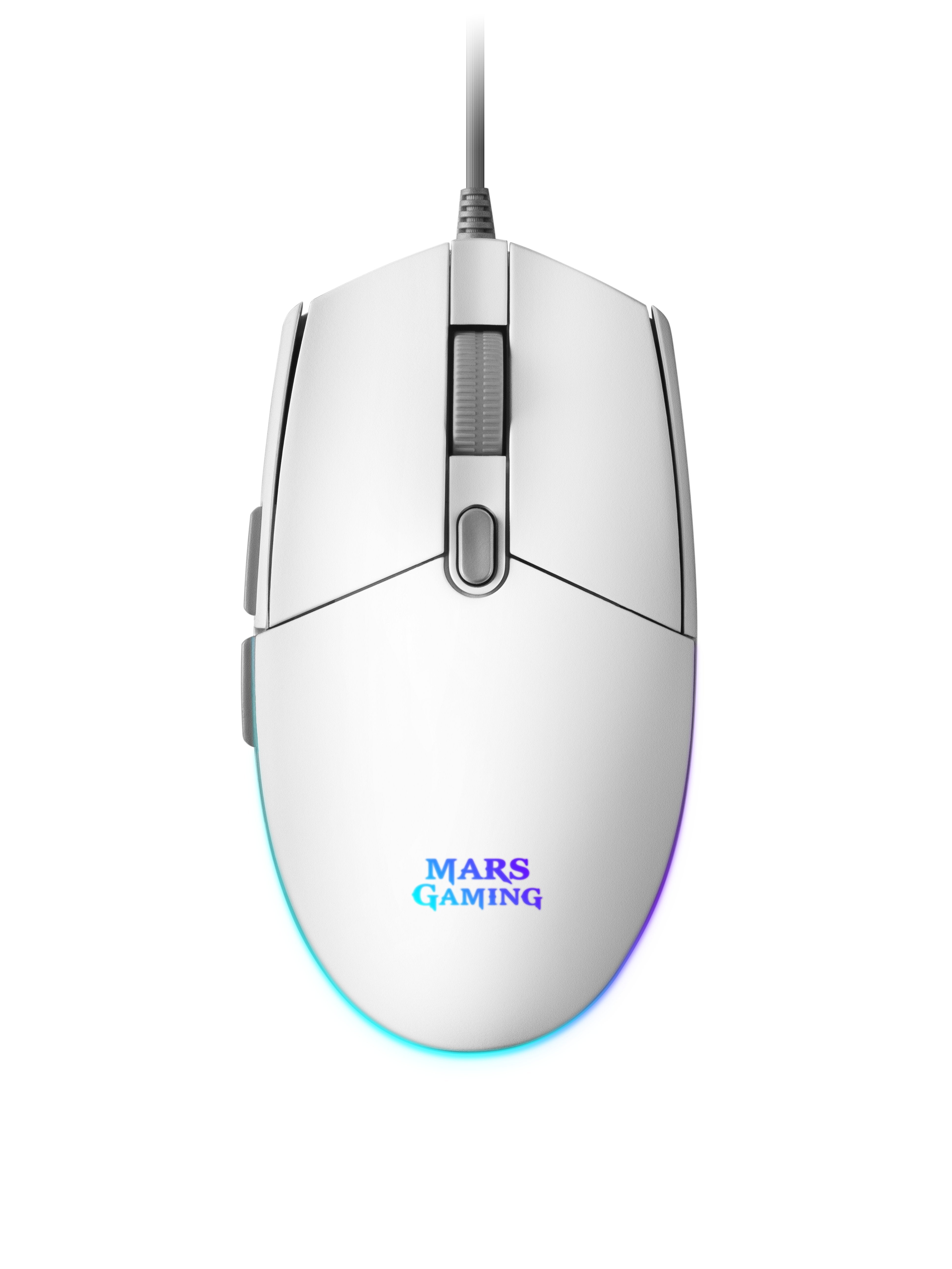 Ratón Gaming Mars Gaming Mmgw Hasta 3200 Dpi Blanco