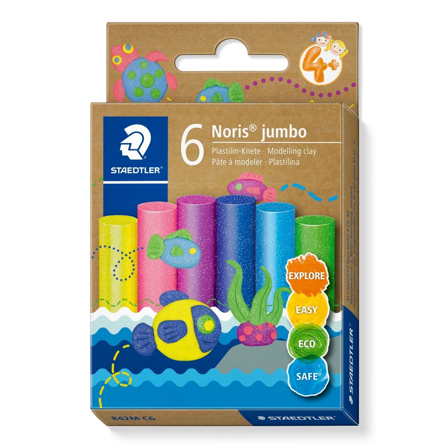 Maedtler Plamilin-Knete Noris Jumbo Glitter