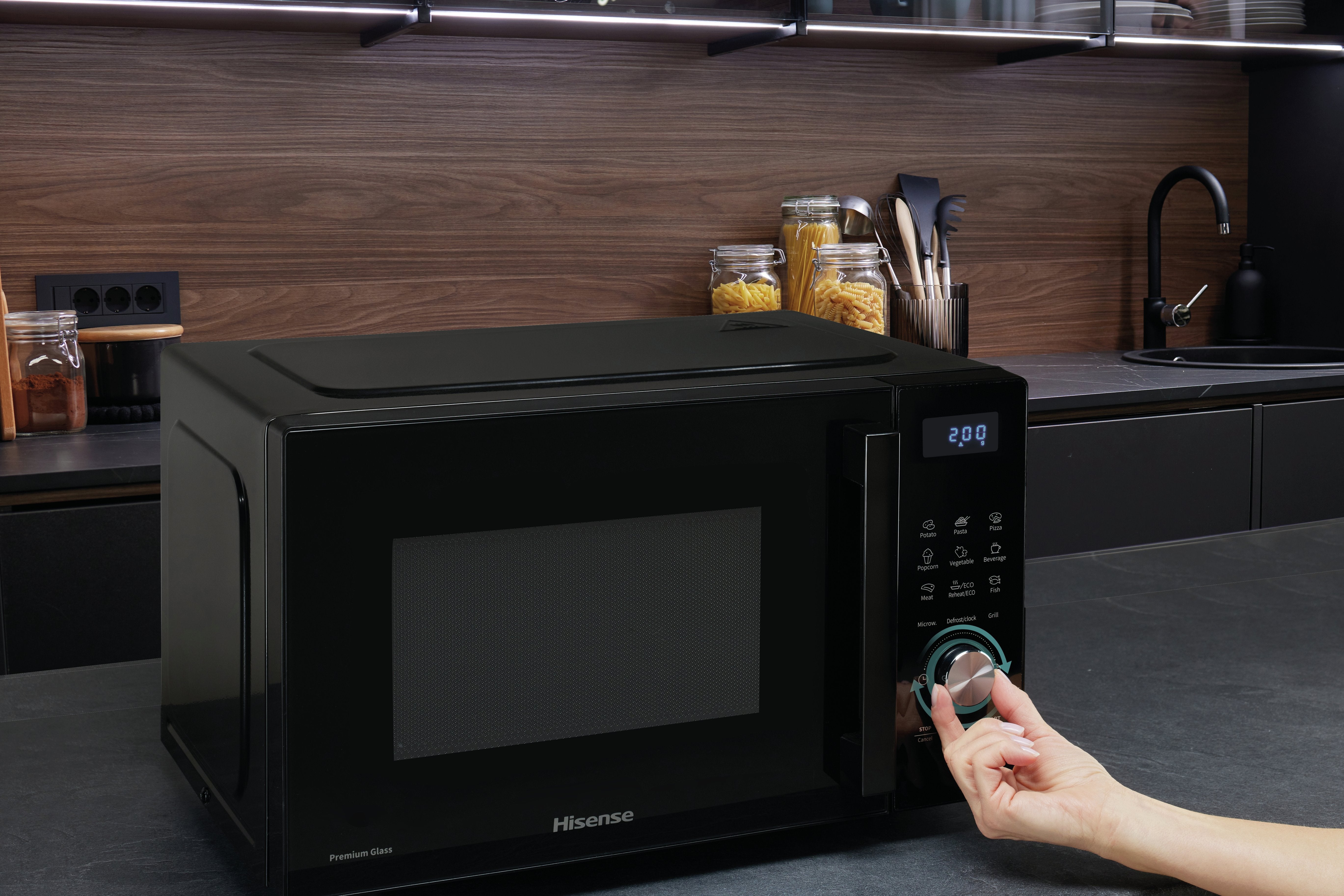 Hisense Forno A Microonde +Grill H23mobsd1hg 23l 800w Black