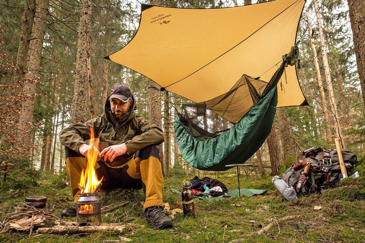 Hamaca Amazonas Colcha Xxl, Funda Verde Az-1030197