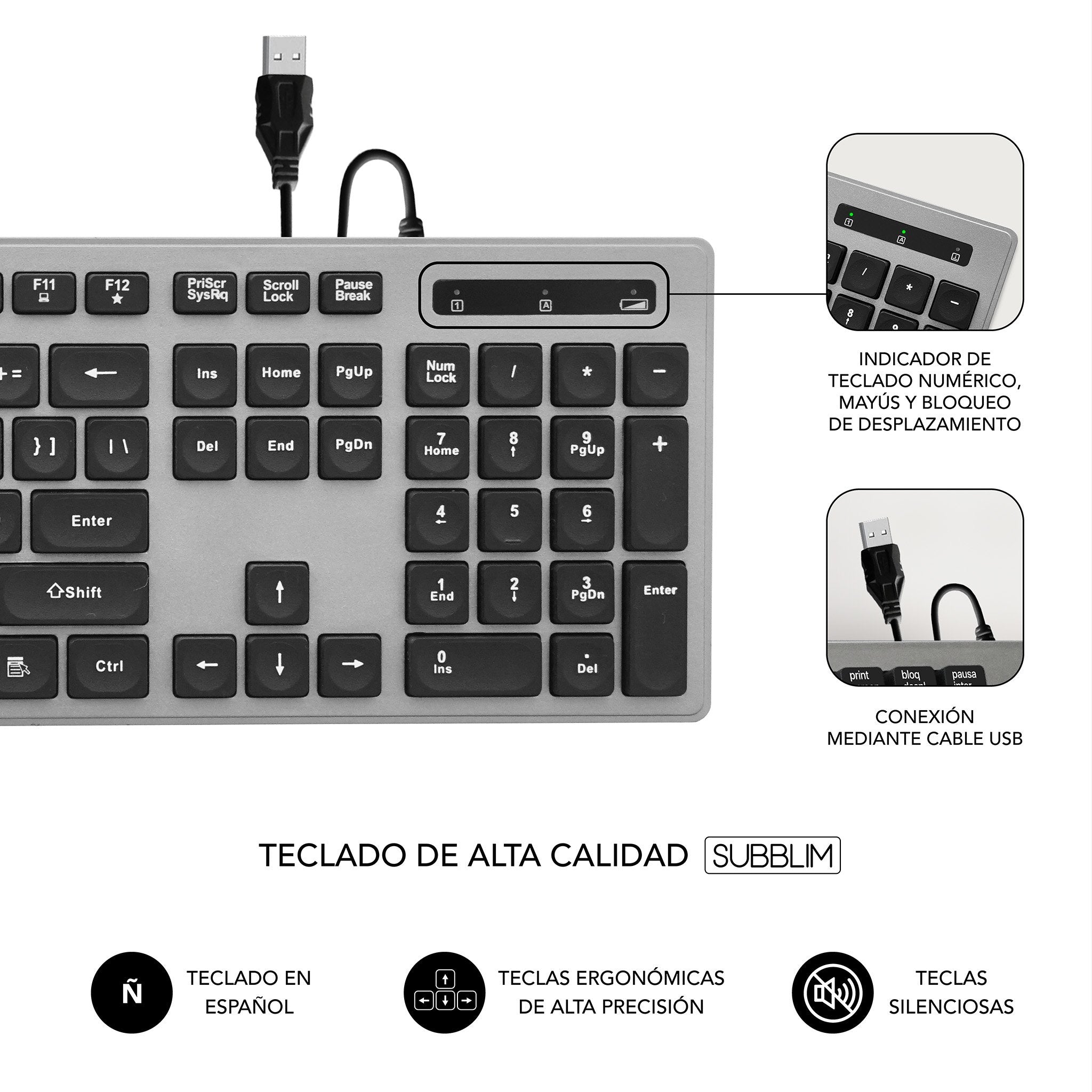 EAN 8436586741891 - SUBBLIM SUBKBC-0EKE10 teclado imagen 4