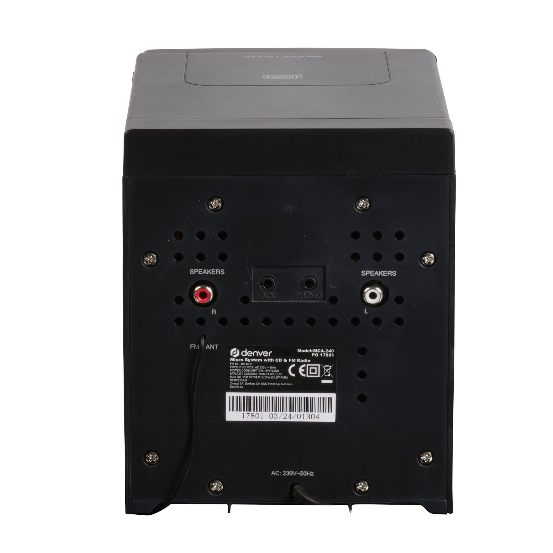 EAN 5706751074479 - Denver MCA-240 Microcadena de música para uso doméstico 40 W Negro imagen 6