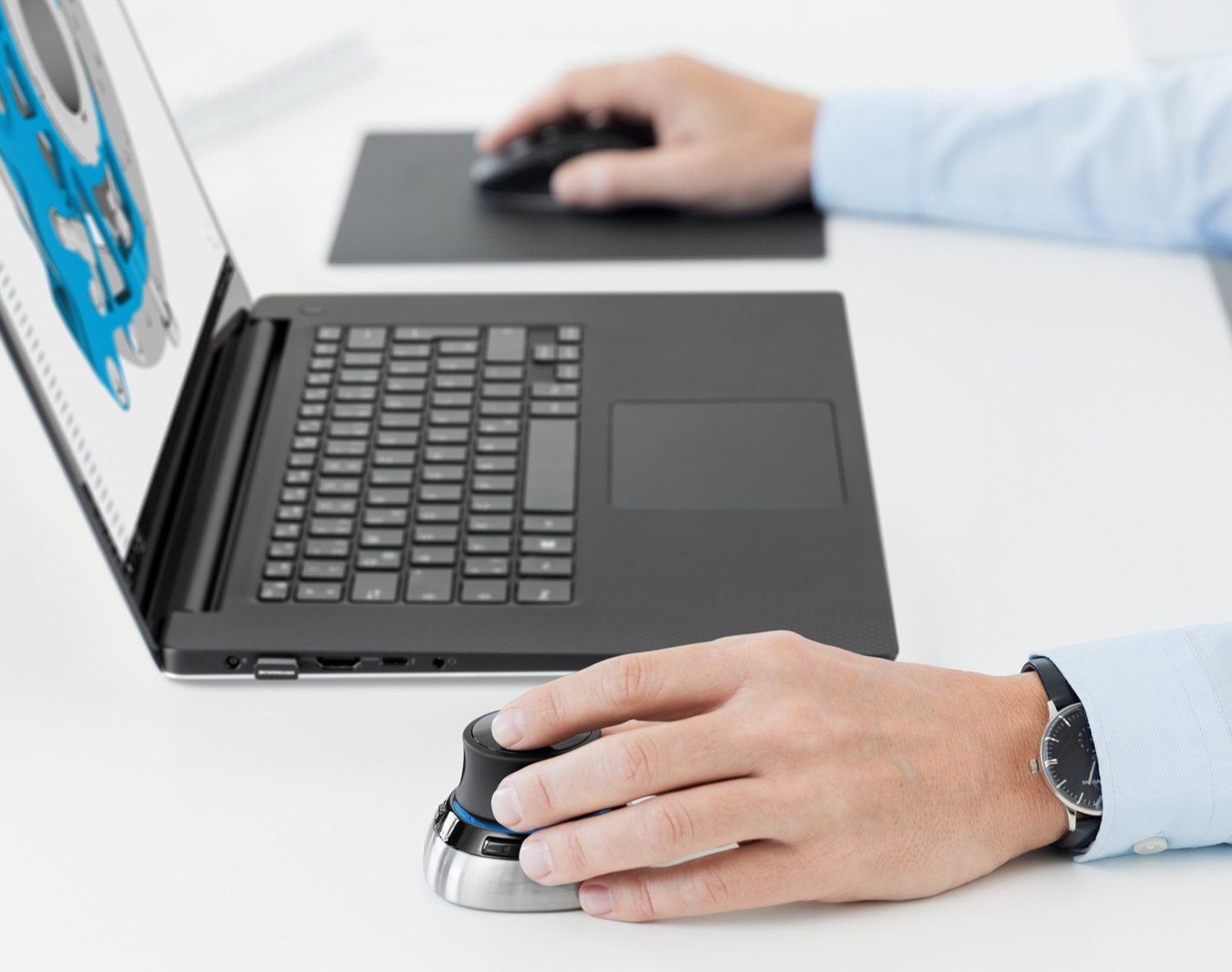 Ratón 3dconnexion Spacemouse Wireless Kit 2 Mano Derecha Rf Wireless + Bluetooth + Usb Type-A Óptico