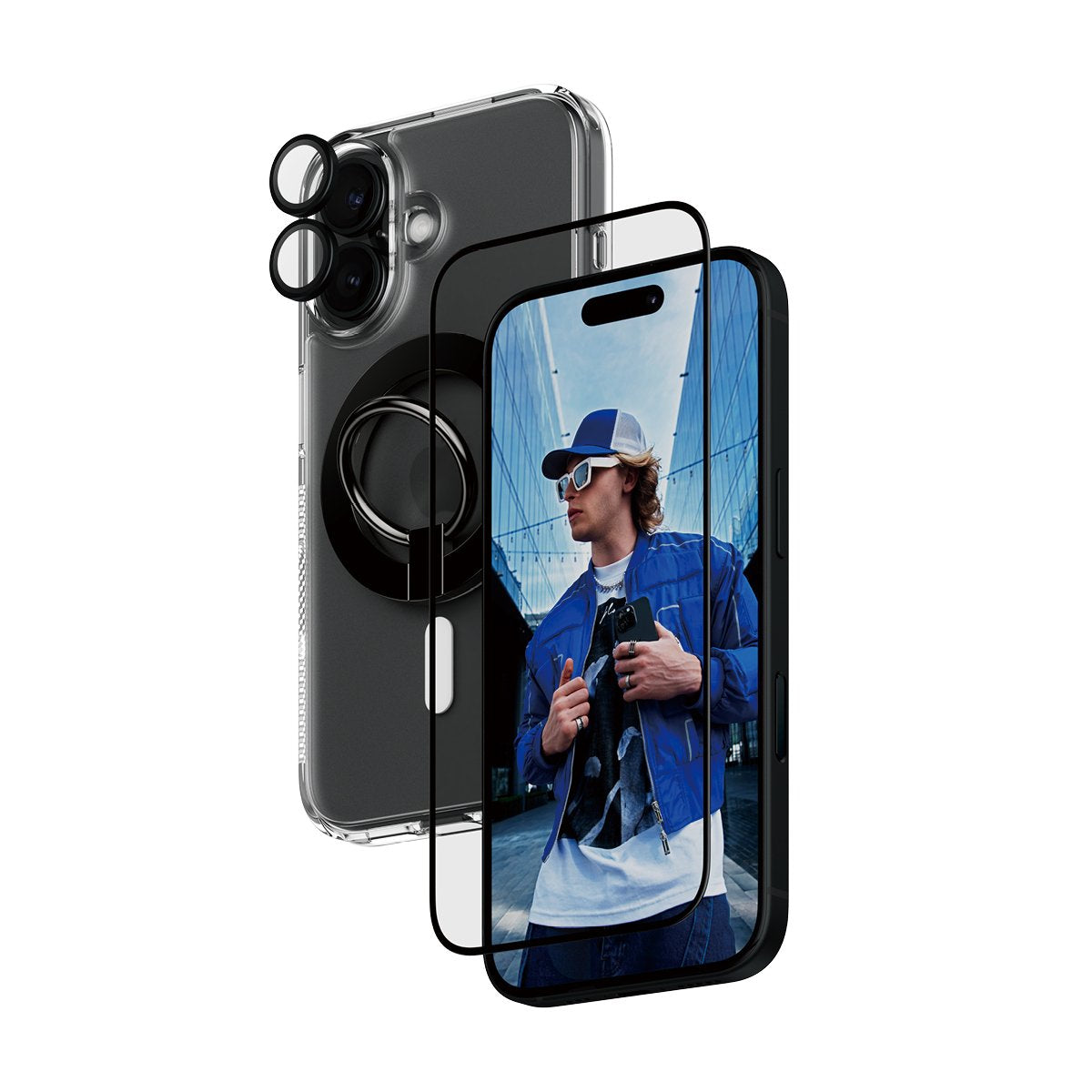 EAN 5715685003493 - PanzerGlass ® 4-in-1 Protection Bundle iPhone 16 Protector de pantalla Apple 1 pieza(s) imagen 1