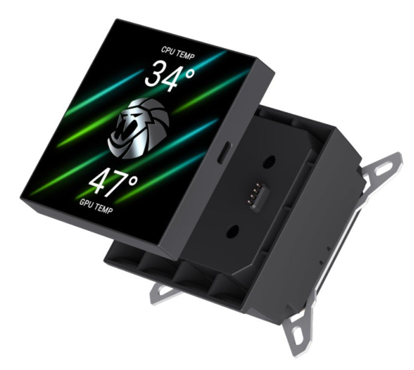 Gamemax Cpu Liquid Cooler Glacier 360 Lcd Black
