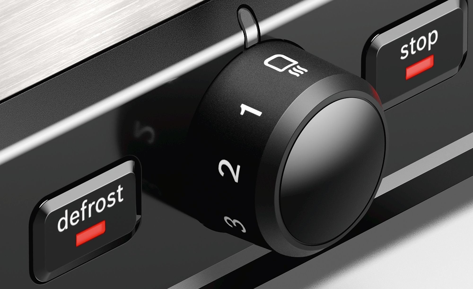 Tostadora Bosch Tat5p420 2 Rebanada(S) 970 W Negro, Acero Inoxidable