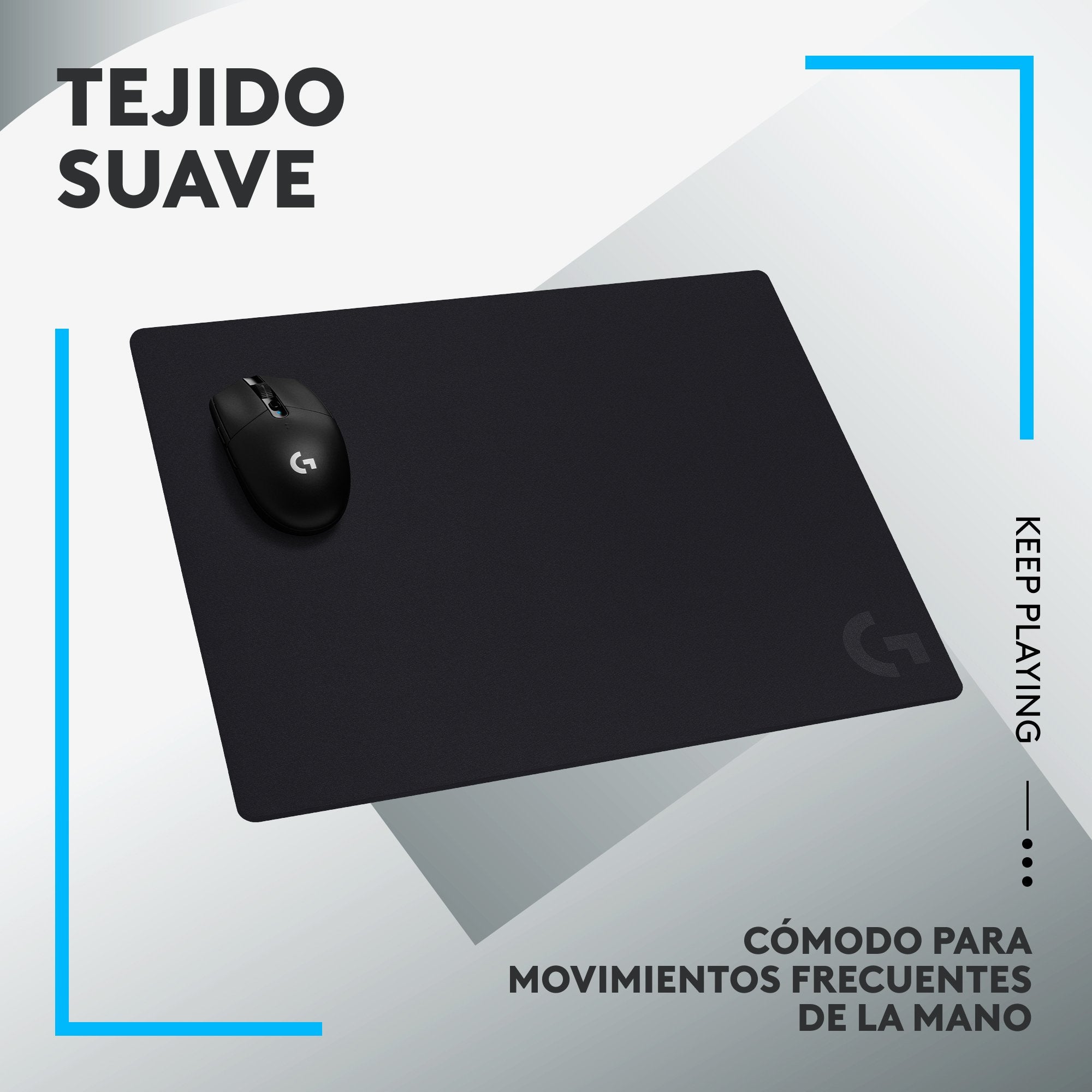 EAN 5099206104372 - Logitech G 943-000806 alfombrilla para ratón Alfombrilla de ratón para juegos Negro imagen 11