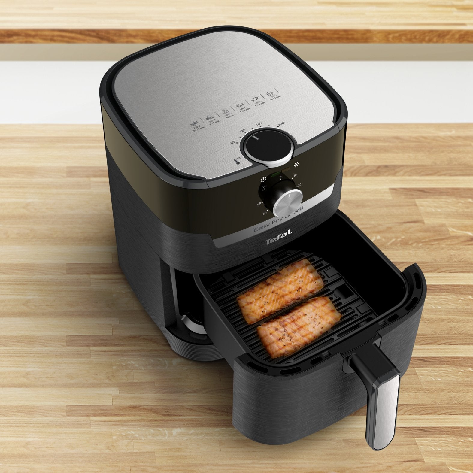 EAN 3045380020764 - Tefal Easy Fry & Grill EY5018 Sencillo 4,2 L Independiente 1550 W Freidora de aire caliente Negro imagen 11
