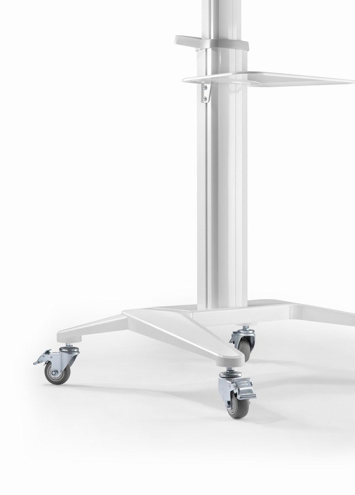 Gembird Aluminum Tv Floor Stand With Caster Wheels 37-70" White