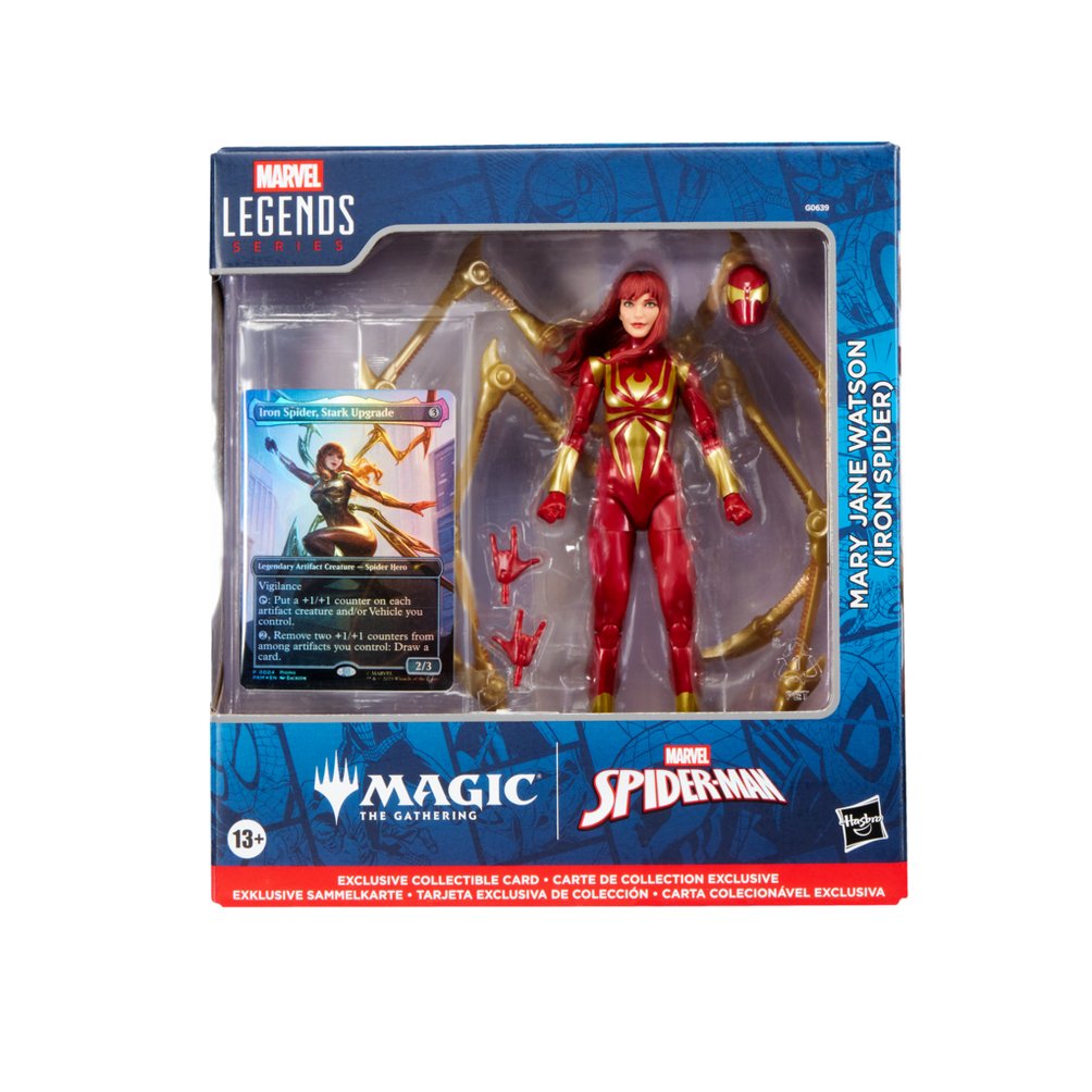 Figura Mary Jane Watson Iron Spider Magic The Gathering Spider-Man Marvel 15cm