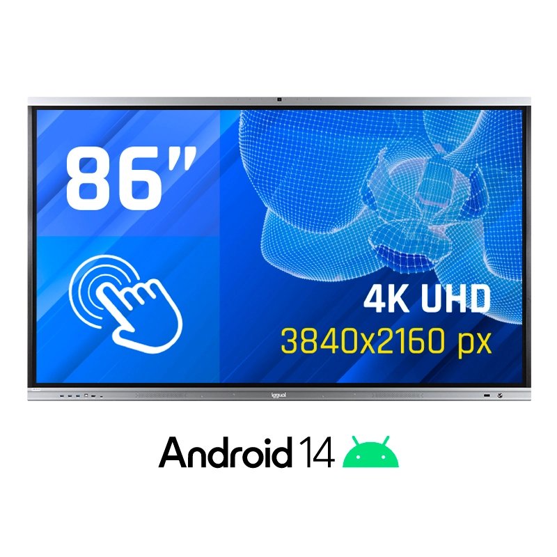 EAN 8435364318829 - iggual Orchid 86" Webcam Panel plano interactivo 2,18 m (86") LED Wifi 400 cd / m² 4K Ultra HD Negro Pant imagen 10