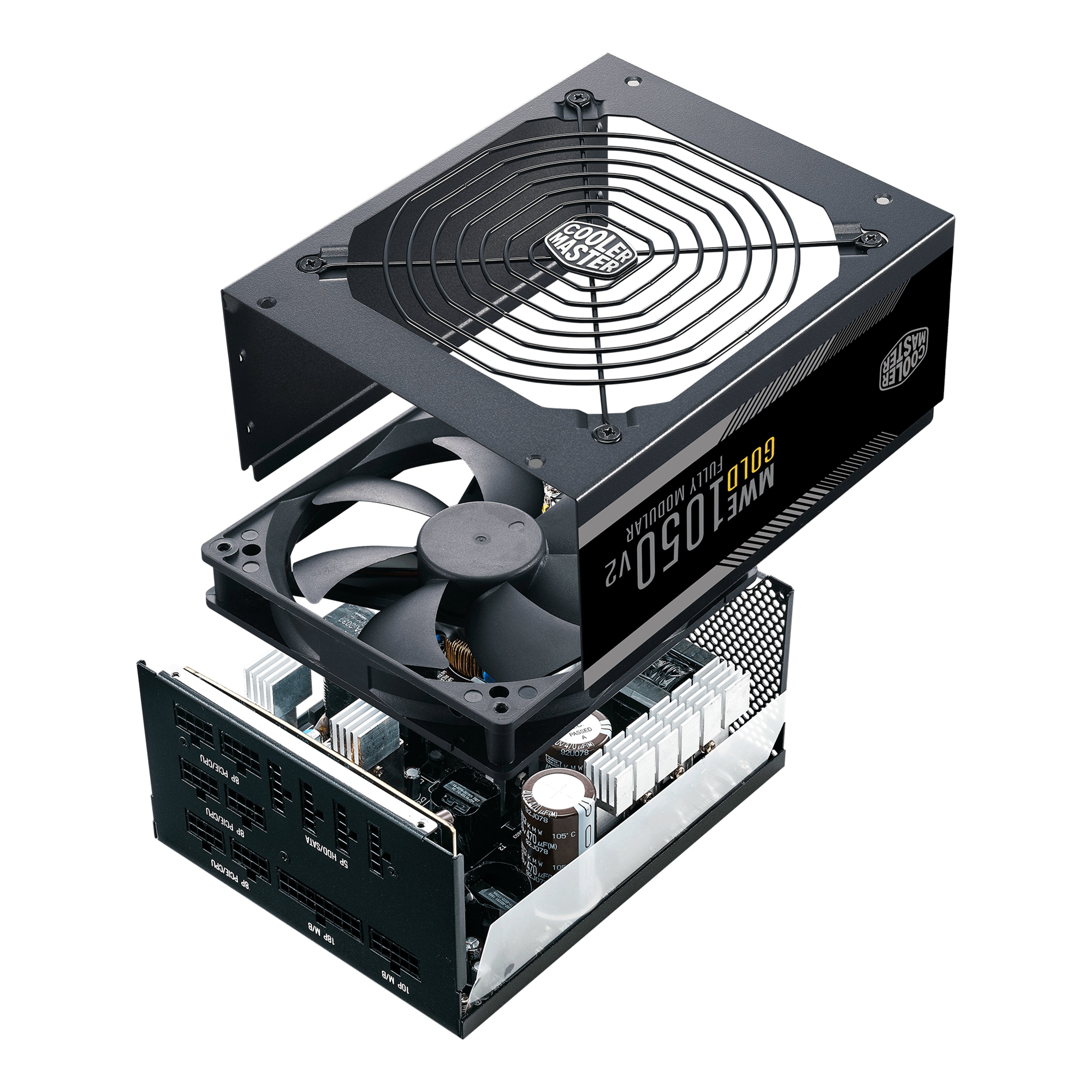 EAN 4719512085646 - Cooler Master MWE Gold 1050 - V2 Full Modular unidad de fuente de alimentación 1050 W 24-pin ATX ATX Negr imagen 12