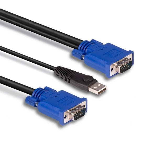 Lindy 32186 Cable Para Video, Teclado Y Ratón (Kvm) Negro, Azul 2 M