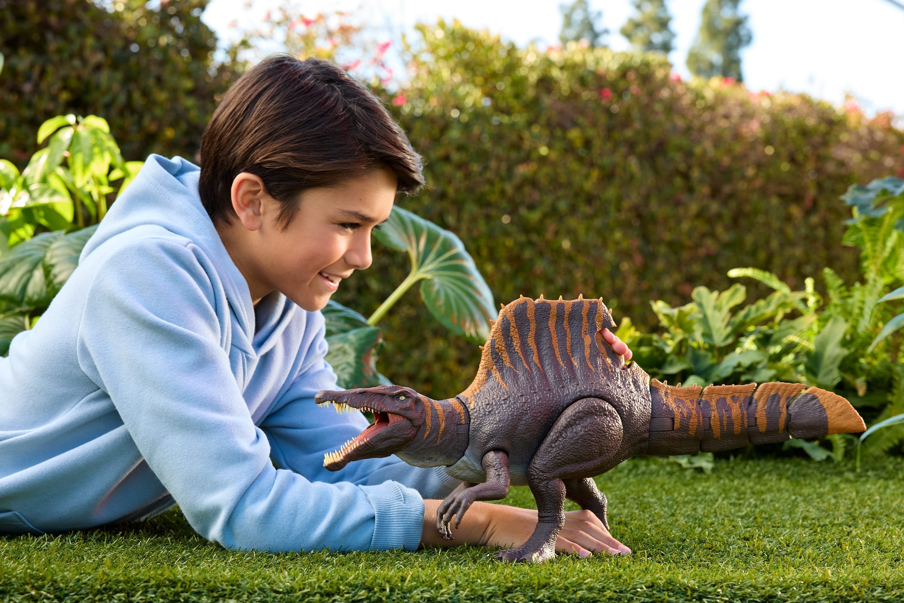 Mattel Jurassic World Tail Thrasher Spinosaurus-Actionfigur Jgb56